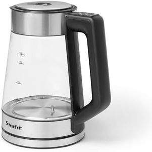 Starfrit Electric Kettle - 1.7L Borosilicate Glass with 5 Pre-Programmed Temperature Settings – Precise Temperature Control - Auto Shut-Off