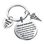 UJIMS Clinical Instructor Appreciation Gifts Nursing Instructor Keychain Nurse Preceptor Jewelry for Medical Teacher (Clinical Instructor Keychain)