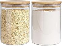 EQEY Glass Storage Jars Set Elegant