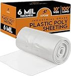 Clear Poly Sheeting - Heavy Duty, 6