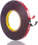 3M Double Sided Tape, Heavy Duty Waterproof Foam Tape, 36.5FT Length, 0.4 Inch Width for Car, Home Decor and Office Decor