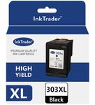 Ink Trader 303XL High Yield Black Printer Ink Cartridge Replacement for HP 303 XL Compatible with HP 6220 6230 6232 6234 6252 6255 6258 7120 7130 7132 7134 7155 7158 TANGO X & Freepost Recycling Pack