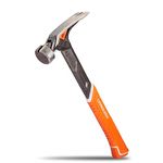 VANQUISH 0528 Anti-Vibration Hammer, One-Piece Forged with Magnetic Nail Holder, Milled Striking Face, Soft Grip Handle, 22oz