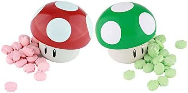 Super Mario Bros. Mushroom Tin Sour Candies Set of 2