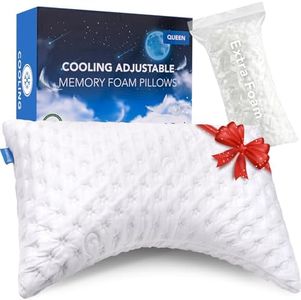 KUCEY Cooling Memory Foam Side Sleeper Pillow