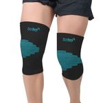 AccuSure Knee Brace Compression Sleeve- Best Support for Arthritis, Gym, Running, Basketball, Meniscus Tear, Sports, Joint Pain Relief, Injury Recovery For Men, Women|Pair