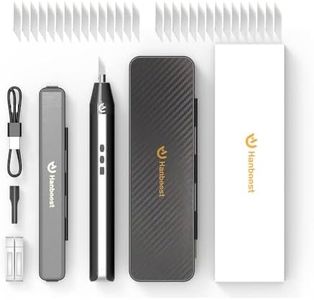 Hanboost C1 30W Ultrasonic Cutter Knife 40kHz Wireless Handheld Tool for 3D Print Deburring DIY Cutting with Replaceable Blade Tool for PLA/Resin/ABS with Replaceable Blades & LED Light