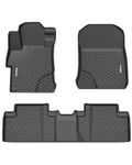 Floor Mats for 2012-2015 Honda Civic 4dr, TPE All Weather Custom Fit Front 1st & 2nd Row Floor Liner