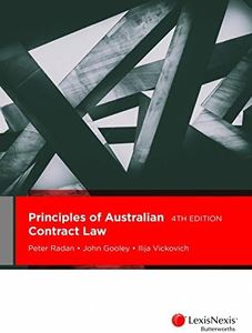 Principles of Australian Contract Law, 4th edition