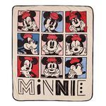 Disney Minnie Mouse Kids Fleece Blanket EXPRESSIONS Throw for Toddlers Teens, All Season Super Soft Comfy Flannel Blanket, Best Gifts for Boys and Girls, 50x60 inches (Official Disney Product)