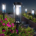 BITPOTT Bright Solar Pathway Lights
