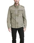 Levi's Men's Washed Cotton Two Pocket Military Jacket (Standard and Big & Tall), Light Olive Unfilled, Small