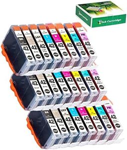 NEXTPAGE Compatible Ink Cartridges for Canon CLI42 CLI-42 CLI 42 8 Color 24 Pack for use with Pro-100 Pro 100 (3 BK, 3 C, 3 Gy, 3 LG, 3 M, 3 Y, 3 PC, 3 PM)
