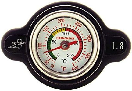 Outlaw Racing High-Pressure Temperature Gauge Radiator Cap 1.8 Real-Time Temp Monitoring Prevent Motorcycle/ATV Leaks Compatible with Yamaha Honda Suzuki Kawasaki