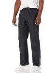 5Oaks Waterproof Rain Over Pants for Mens and Womens, Black, Large