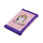 RFID Wallet, Cute Cartoon Wallet with Zipper for Kids, Unicorn