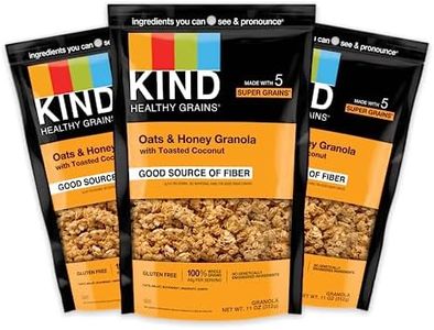 KIND Healthy Grains Clusters, Oats & Honey, Healthy Snacks, Gluten Free, 10g Protein, 3 Count