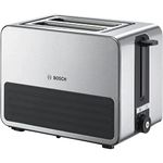 BOSCH Toaster for 2 toasts and with power of 1050 W from Bosch TAT7S25,Grey