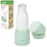 Haakaa Sunscreen Applicator, 2-in-1 Refillable Sunscreen Dispenser & Applicator for Kids with Soft Sponge Head, Leakproof Travel Sunblock Applicator, 1.7 oz, 2 Base
