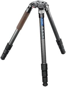 Leofoto Heavy Duty Carbon Fiber Tripod, 75mm Bowl, 10-Layer Torayca, CNC Aluminum, Interchangeable Feet, Carrying Case Included (LN-364C)