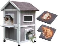 Rockever Outdoor Cat House, Large O