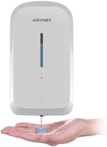 anydry Dispenser automatico di sapone a parete Commerciale 1000 ml Grande capacità Flip Top Modello 1220 Bianco