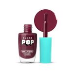 SUGAR POP Nail Lacquer - 22 Burgundy Bloom (Maroon) 10 Ml - Dries In 45 Seconds - Quick-Drying, Chip-Resistant, Long-Lasting. Glossy Finish High Shine Nail Enamel/Polish For Women.