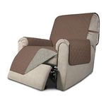 Easy-Going Recliner Sofa Slipcover Reversible Sofa Cover Furniture Protector Couch Shield Water Resistant with Elastic Straps for Pets Kids Children Dog Cat (Recliner,Brown/Beige)