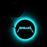 Mi Glow Store | Glow in the Dark Keychains | Music | Compatible with Metallica (Blue)