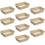 Navaris Disposable Cat Litter Trays (Pack of 10) - Cardboard Liner Tray for Cats Made of 100% Paper - Use Alone or As Box Liners - 15.9" x 11.8"