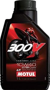 Motul 300V Synthetic Motor Oil - 10W40 - 1 Liter 836111