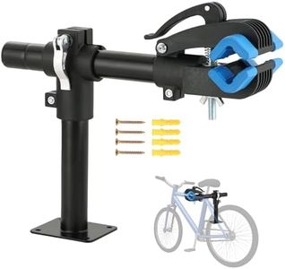 NATGAI Bike Repair Stand, Bench Mount Bike Repair Stand Bicycle Maintenance Rack Workstand, Adjustable Removable Home Bicycle Maintenance Stand for Road Mountain Bikes