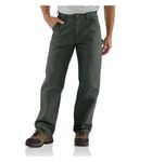 Carhartt Men's Loose Fit Washed Duck Utility Work Pant, Moss, 32W x 32L