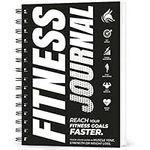 Clever Fox Fitness & Workout Journal/Planner Daily Exercise Log Book to Track Your Lifts, Cardio, Body Weight Tracker – Spiral–Bound, Laminated Cover, Thick Pages, A5 (Black & White)