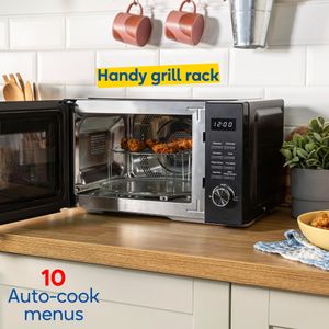 Russell Hobbs 23L Microwave – Black Countertop Oven