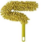 DOCAZOO DocaPole Microfiber Flex-and-Stay Ceiling Fan Duster; Fan Duster with Removable Microfiber Chenille Dusting Cloth; for Dusting High Ceiling Fans w/Extension Pole; DocaPole Cleaning Attachment