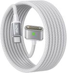 LISEN 140W USB-C Magnetic 3 Cable Fit for MacBook Charger, Nylon Braided 6FT Fit for MacBook Air 2023/2022(M2),MacBook Pro 2023(M3,M2,14-16 inch),MacBook Pro Charger Cord (M3)