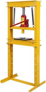 GraveeTech 12 Ton Shop Press, H Frame Press, Hydraulic Shop Press Floor Mount Adjustable Shop Press Hydraulic Press, Benchtop Press with Plates Adjustable Working Table Height for Car Repair Garage