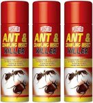 3 PCS ANTS AND CRAWLING INSECTS KILLER COCKROACH FLEAS CONTROL SPRAY HOUSEHOLD