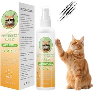 Virmate Cat Deterrent Spray, Natural Cat Repellent for Urine Marking, Cats Scratch Deterrent & Training Aid Spray to Safe for Furniture & Plants, Indoor & Outdoor Use – 5.92 fl oz