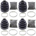 Complete Front Inner & Outer CV Boot Repair Kit for Suzuki LT-F4WDX King Quad 300 1991-1995 All Balls