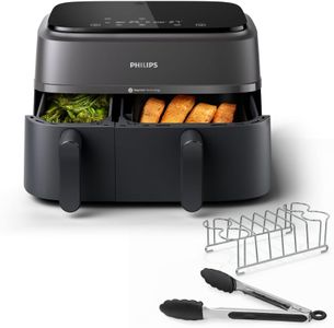 Philips Dual Basket Airfryer 3000 Series, 9L – 2 Drawer, Rapid Air, Breakfast Kit