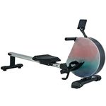 Dolphy Foldable 8-Level Magnetic Resistance Rowing Machine with LCD Display | iPad Phone Holder and Transport Wheels for Home Gym & Cardio Training Indoor