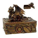 Steampunk Dragon Jewelry Trinket Box