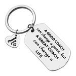 Dabihu Coach Thank You Gifts A Good Coach Can Change a Game But a Great Coach Can Change a Life Keychain Appreciation Gift for Coach Thank You Keyring Basketball Football Soccer Baseball Coach Gift