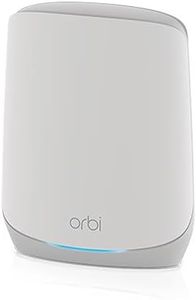 NETGEAR Orbi RBS760 WiFi 6 Mesh Add on Satellite, Adds up to 2,000sq ft, 11AX Tri-Band Mesh. Speeds up to 5.4Gbps, White