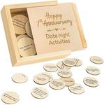 STOFINITY 7 Year Anniversary Wood Gifts for Him Her - 7th Wedding Gift Anniversary for Men Women, 7 Years Married Anniversary for Husband Wife, Seven Year Anniversary Couple Date Night Activities