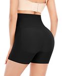 YARRCO High Waist Butt Lifter Shapewear Panties for Women High Waist Hip Enhancer (Black-Seamless,S)