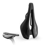 ROCKBROS Bicycle Saddle Ergonomic Bicycle Seat Breathable Bicycle Saddle Water-Repellent Bicycle Saddle for Racing Bikes Women and Men 14.5 x 25 cm