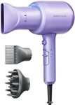 Wavytalk Ionic Blow Dryer with Diffuser - Professional 1875W Hair Dryer for Women, Constant Temperature, Comb for Fasting Drying, Light and Quiet, Purple